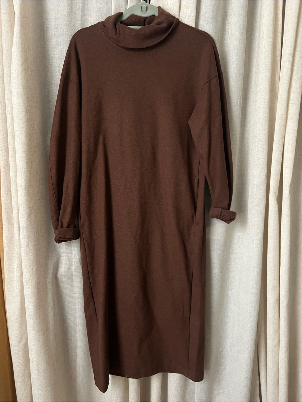 uniqlo brushed jersey dress | Dresses | Uniqlo Womens Longsleeve Turtleneck Jersey jumper skirt